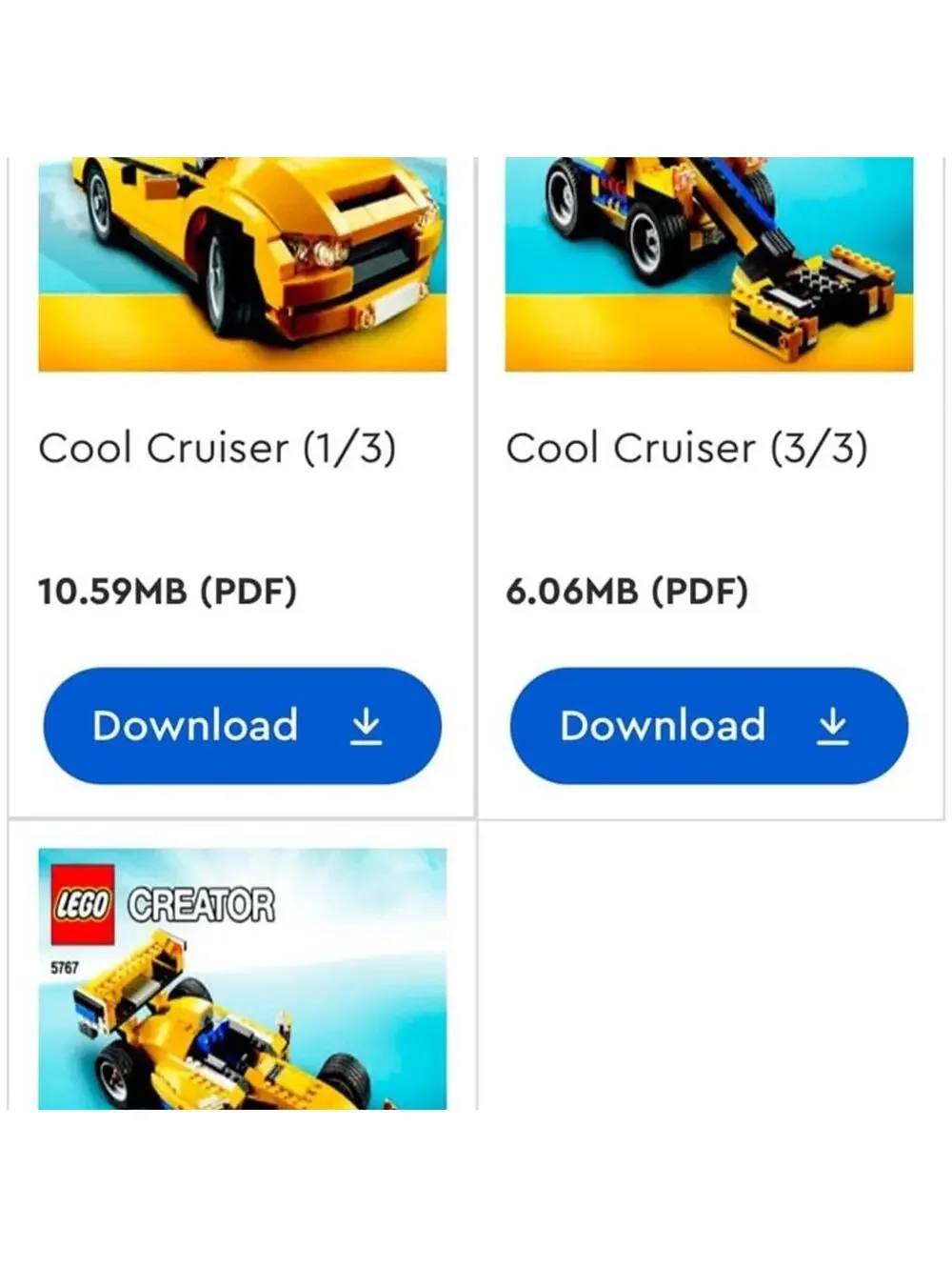 LEGO 5767 - Creator - Cool Cruisers